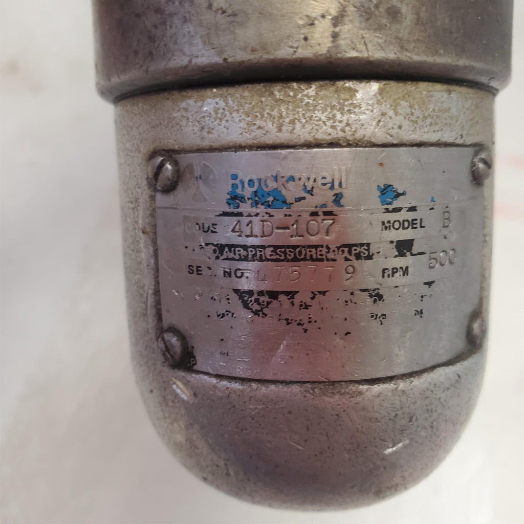 Rockwell 41D-107 B 500 RPM Pneumatic Drill 1/2" Chuck Aircraft Tool AN40