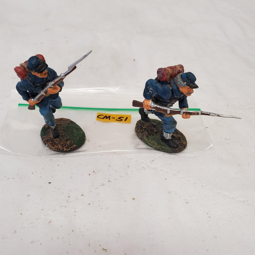 W. Britain Union Infantry Soldiers Advancing Mounted CM-51