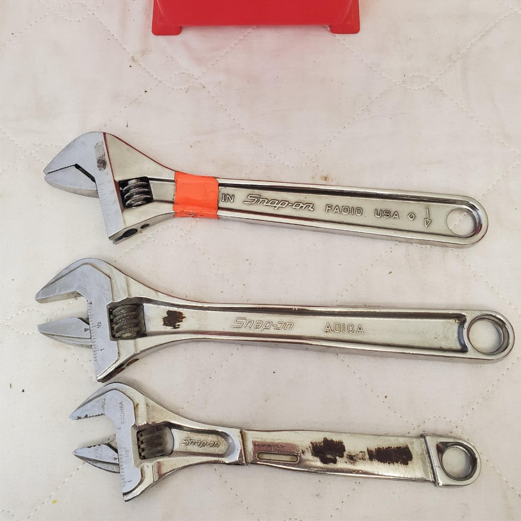 Lot of Assorted Various Snap-on Adjustable Wrench LOT 545