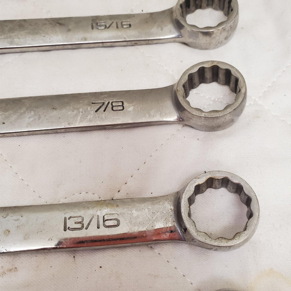 Lot of 5 Snap-On Combination Box Wrenches Set LOT-829