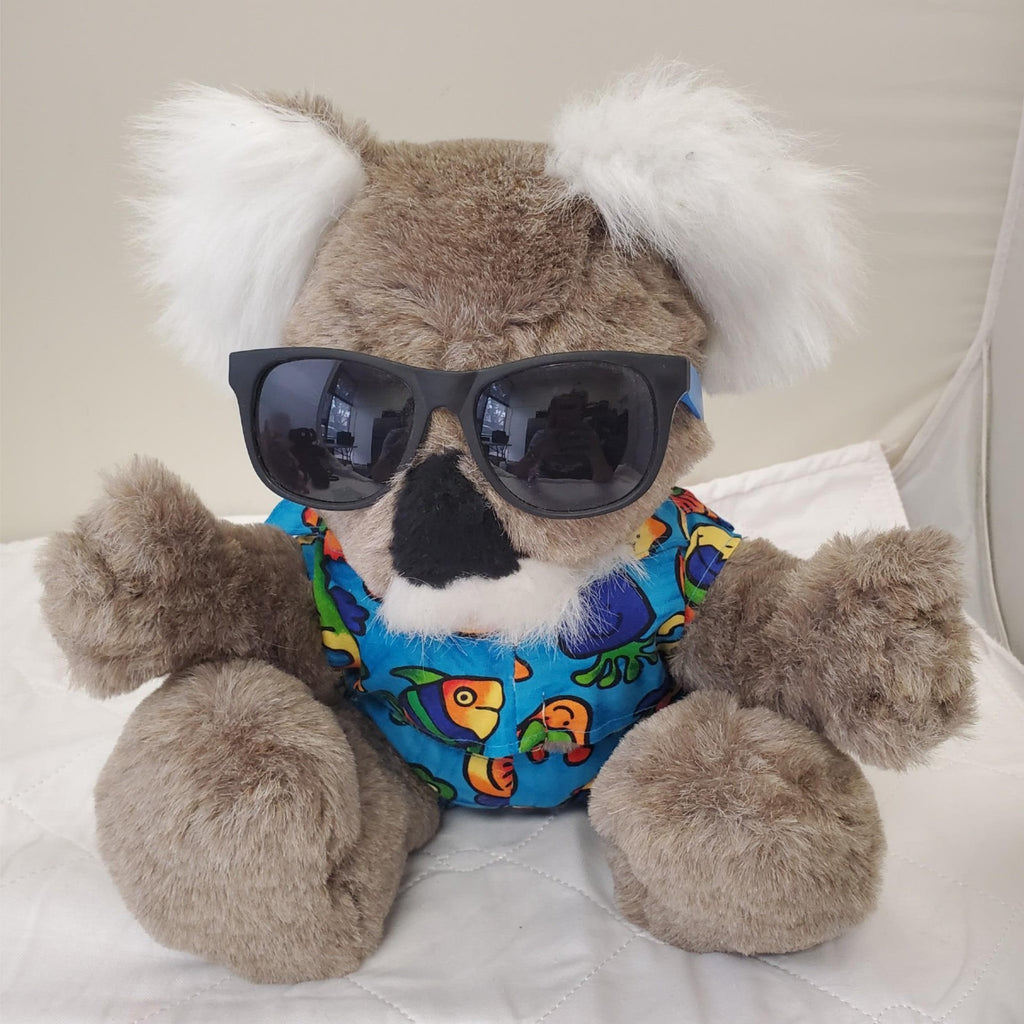 Koala Bear Plush Toy Set Wearing Hatglasses by Kanley