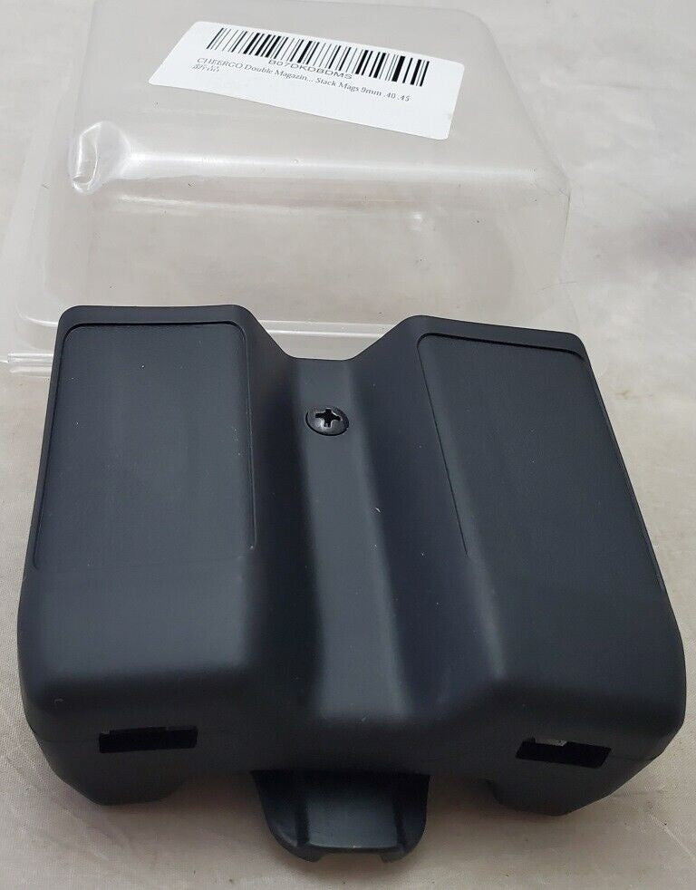Cheergo Double Magazine Pouch Paddle Holster Stack Mags 9mm .40 .45