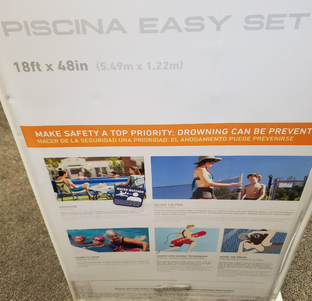 Intex 18ft X 48ft Easy Set Above Ground Pool