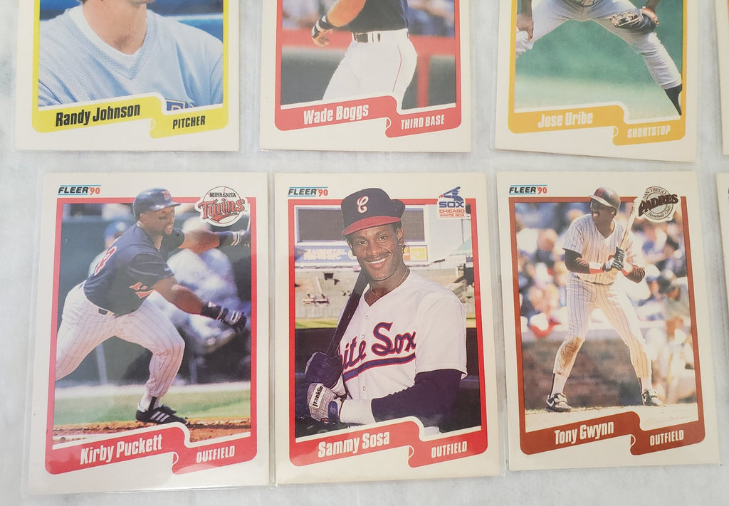 Vintage 1990 Fleer Most Valuable Baseball Trading Cards Lot Of 10