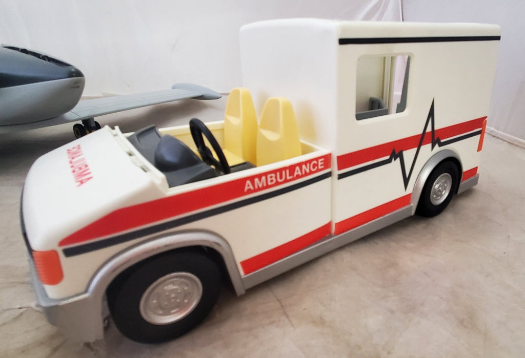 Playmobil Rescue Ambulance, City Life Airplane, Recycle Truck Toy