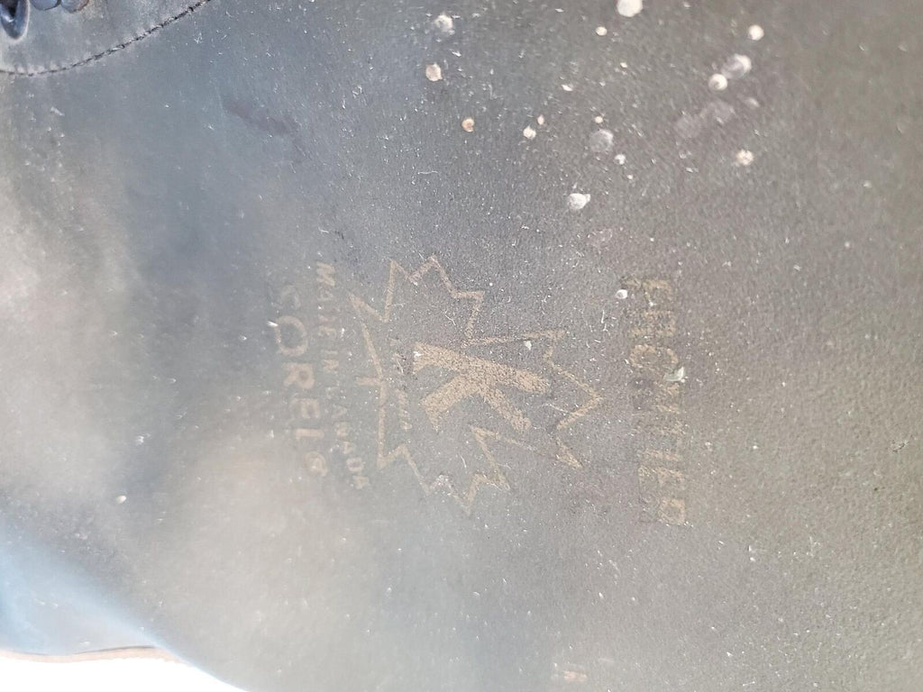 Green Sorel Kaufman Lana Foderato Winter Leather Boots Size 12