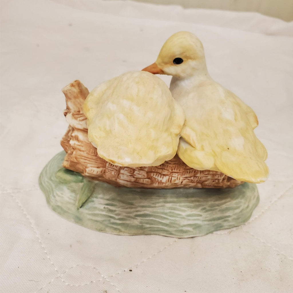Pair of Duckling Ceramic Porcelain Figurine
