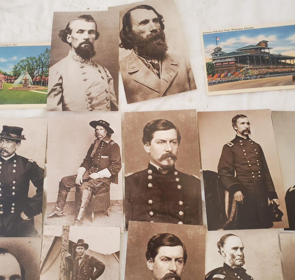 civil war post cards Leib Image unposted, York PA,  Lincoln, Grant, Lee, Davis
