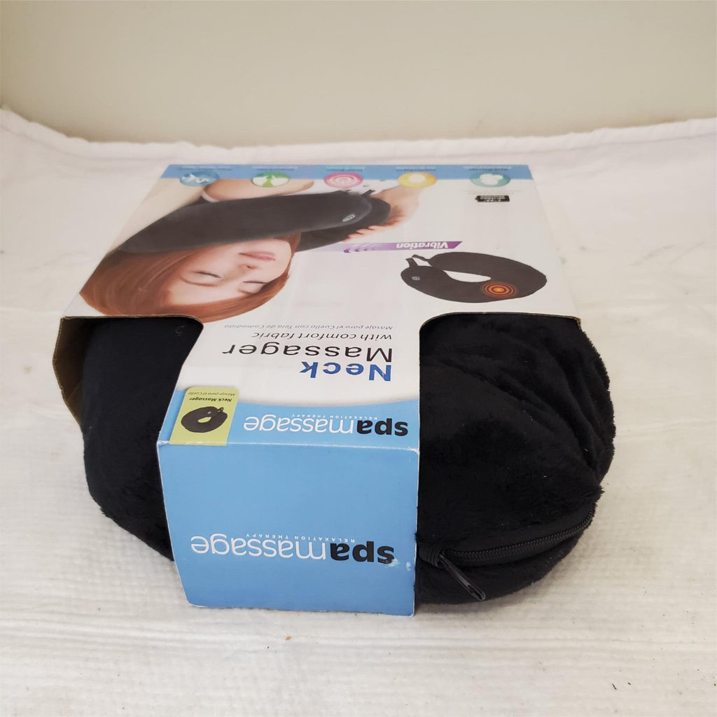 Spa Massage Black Neck Wrap Massager With Comfort Fabric