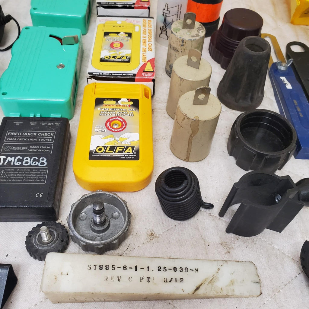 Lot of 31 Miscellaneous PowerSupply /Blade Disposal Case/ReelCleaner & Etc Tools