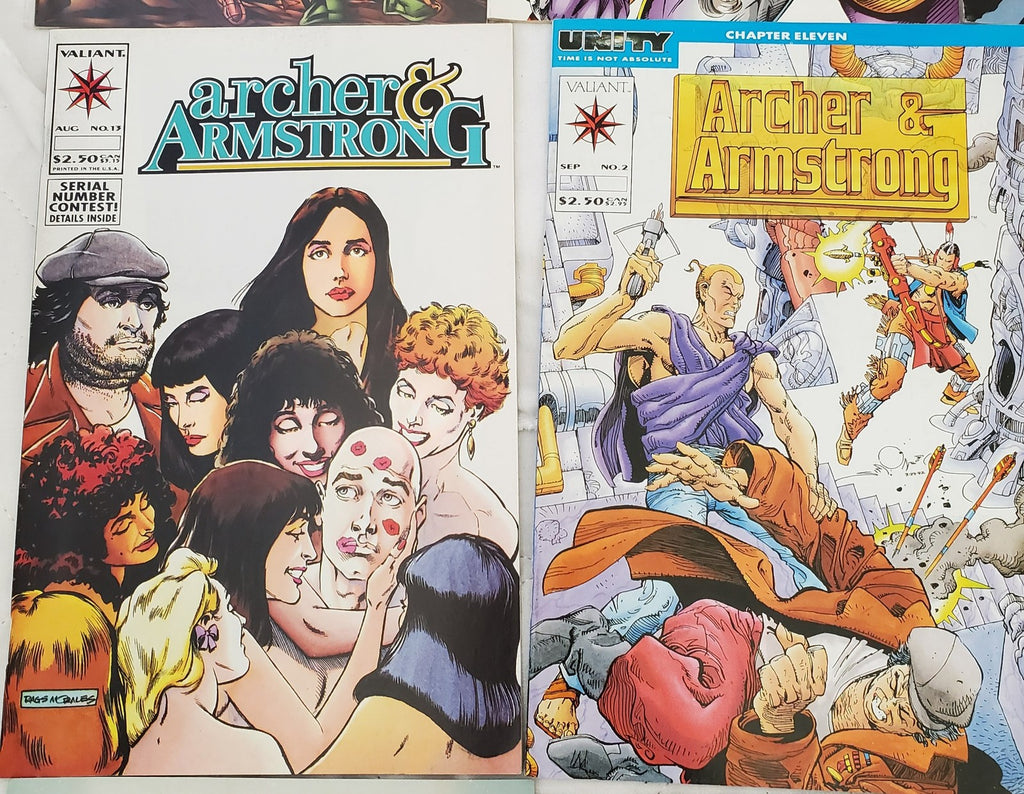 Lot of 12 Brigade Archer & Armstrong Artifacts Backlash & Marvel Comic Books #20