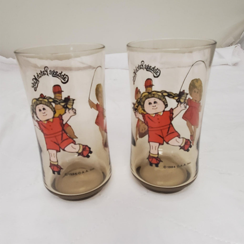 Set of 2 Cabbage Patch Kids Child's Beverage Glasses