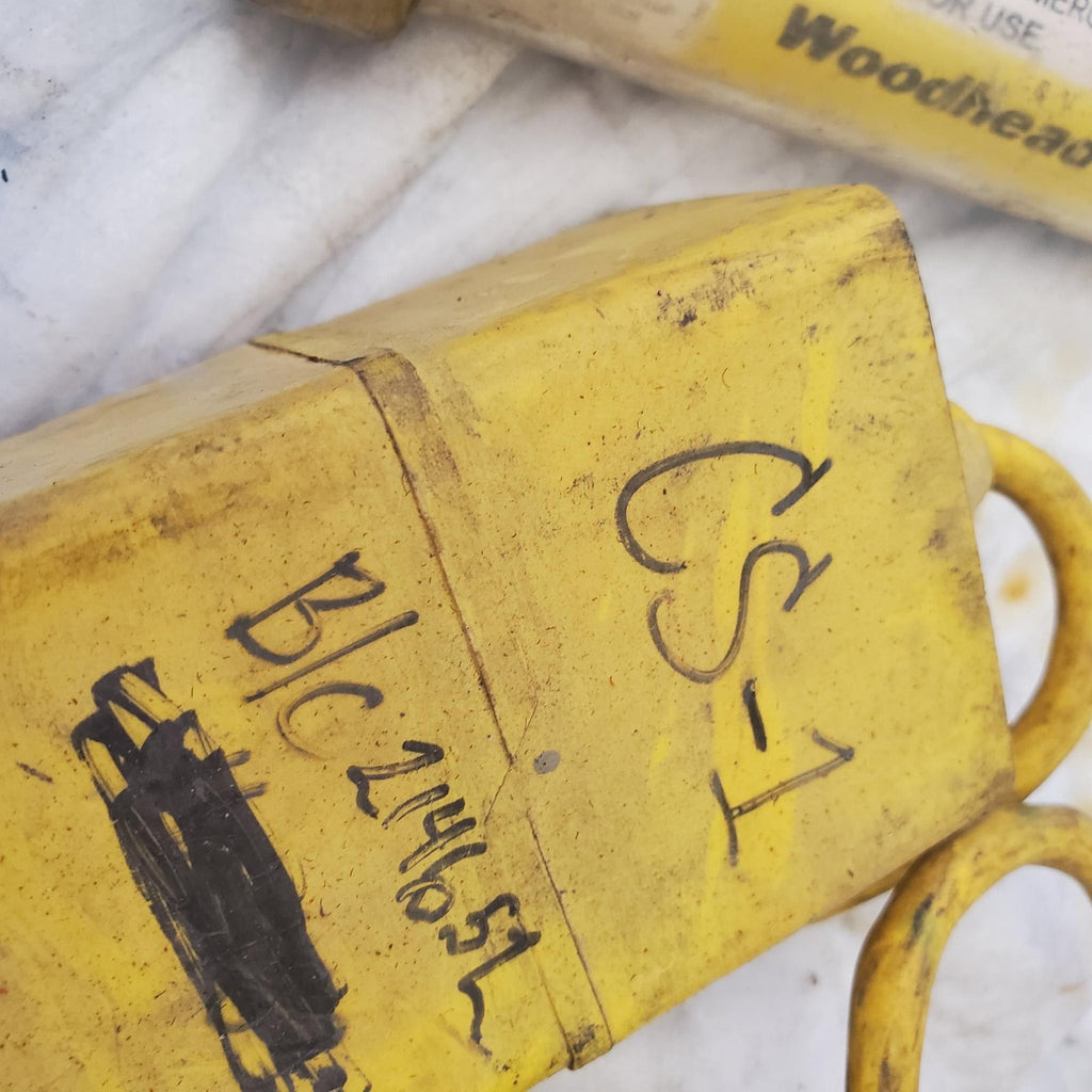 Vintage Fluorescent Hand Yellow Lamp CS-1