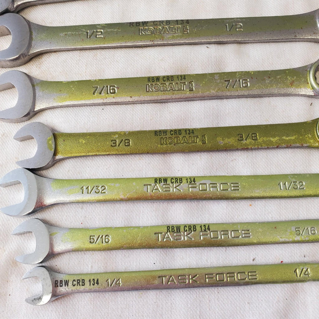 Lot of 11pcs 12 Point SAE Combination Wrench Set - LOT 468