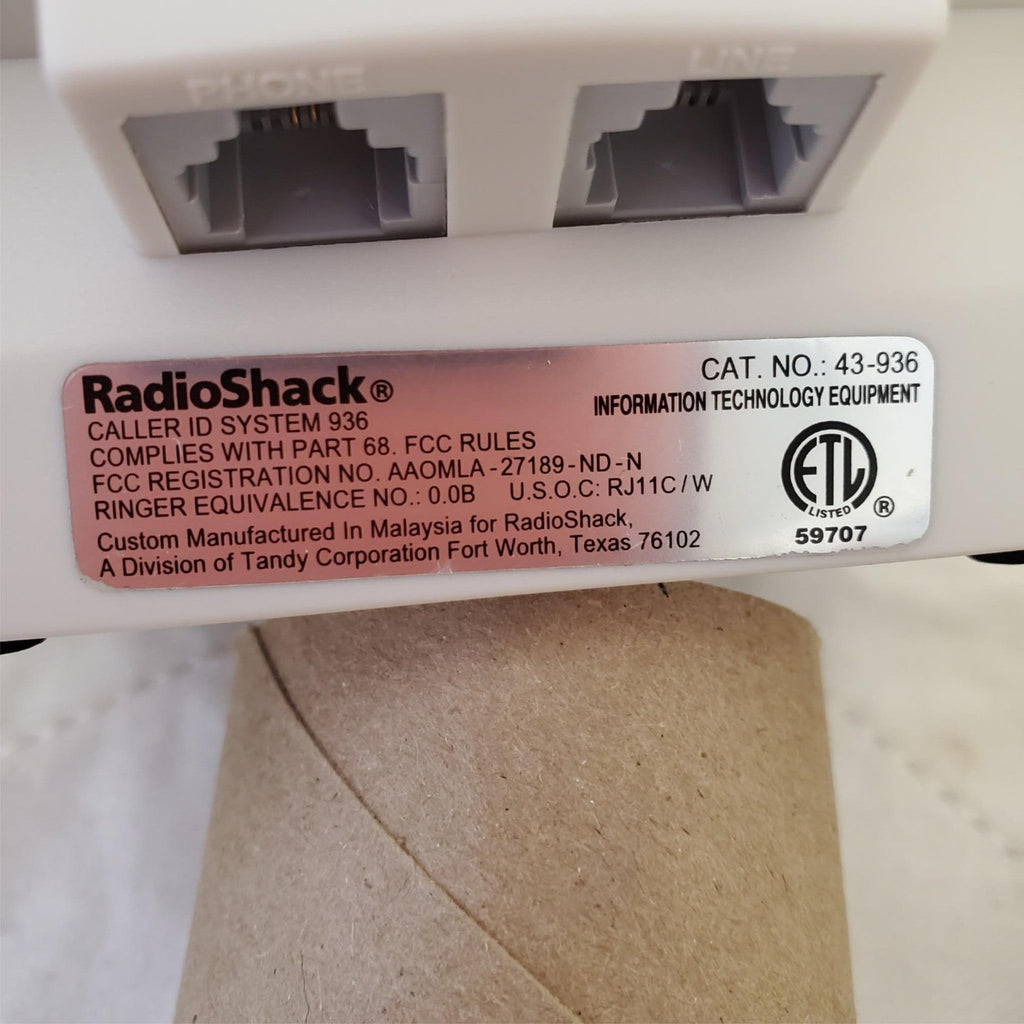 RadioShack 43-936 Caller ID System