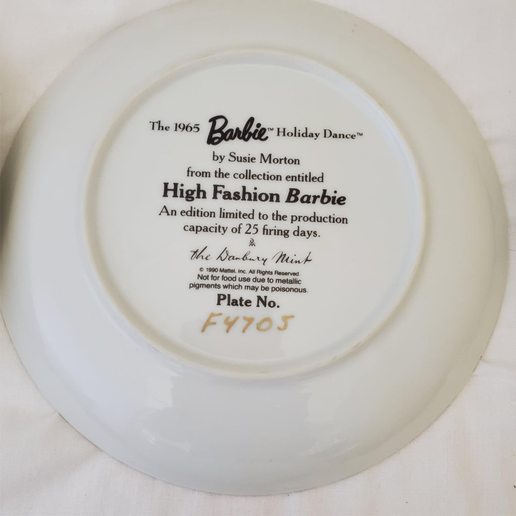 Lot of Plates Barbie The Danbury Mint Collector's Limited Edition 