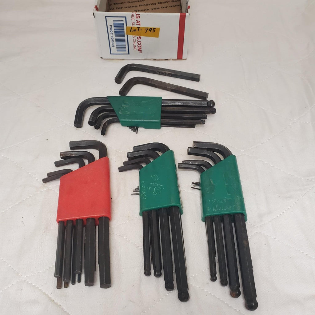 Lot of 3 Eklind L Shaped Hex Wrench Set & Allen Hex Key Sets LOT-795