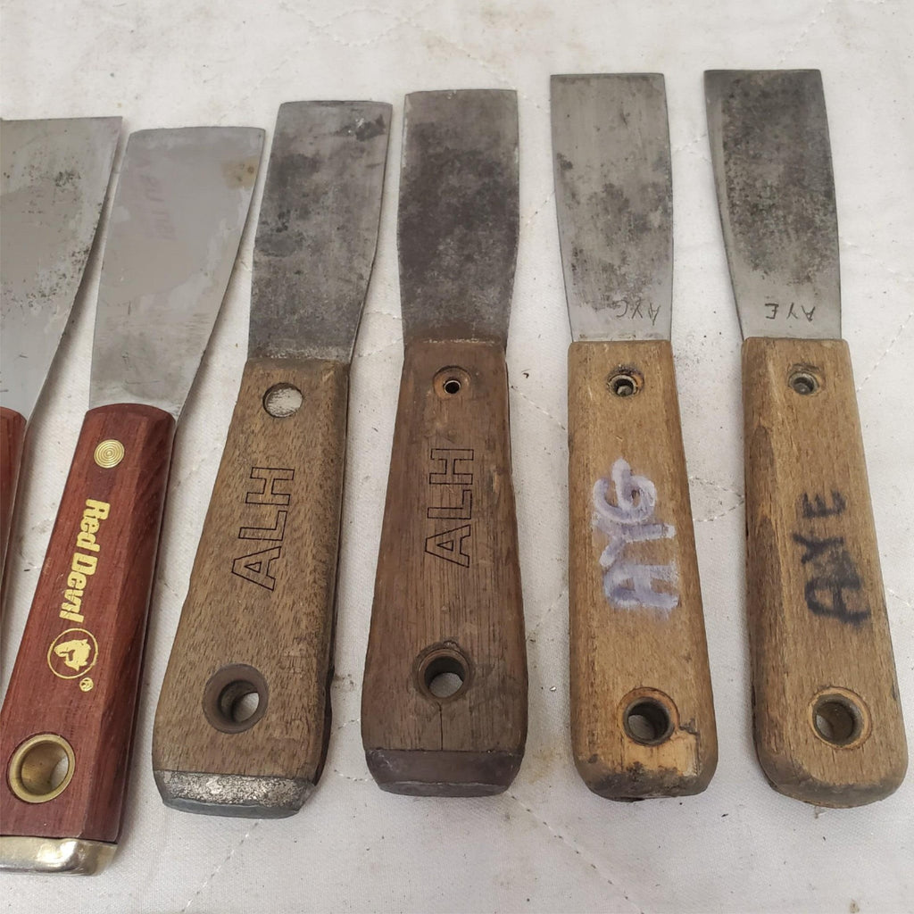 Lot of 13 Putty Knife Knives Gasket Scraper & Skin Wedge LOT-928