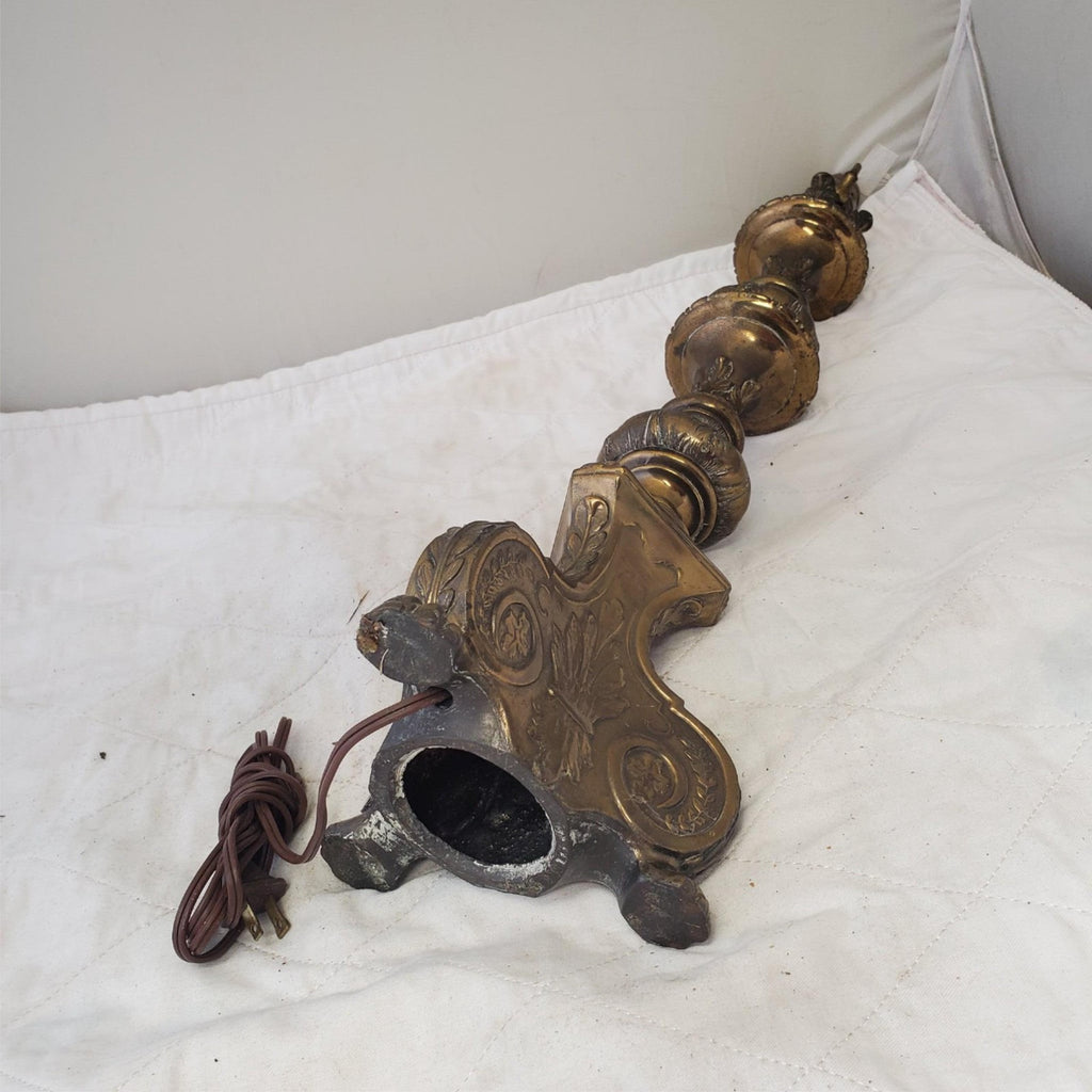 Vintage Solid Brass Claw Foot Table Lamps A6