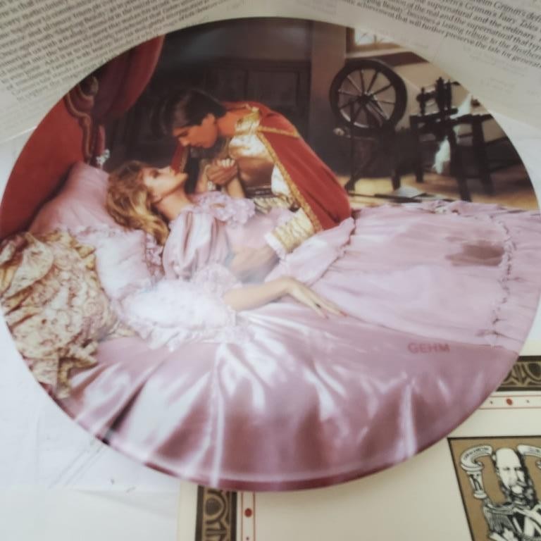 Lot of 8 Bradford Exchange Dornroschen Rumpelstilzche Rapunzel Collector Plate