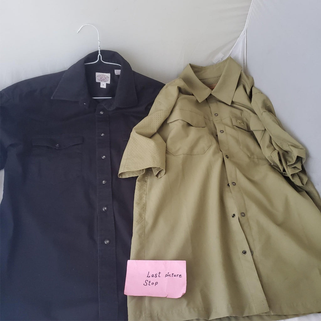 Lot of 2 Assorted Half Sleeve Shirts Size M