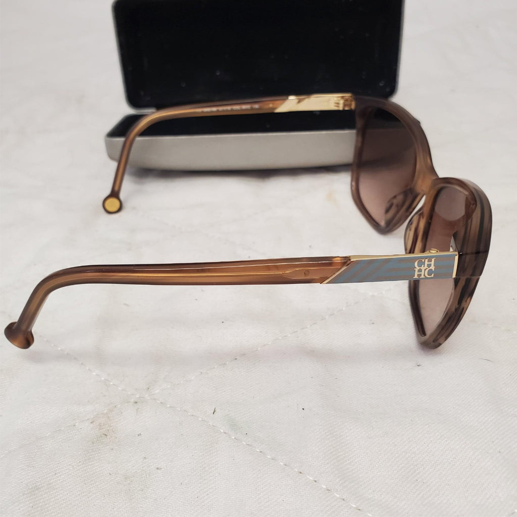 Carolina Herrera She796 Brown Gradient Sunglasses with Case