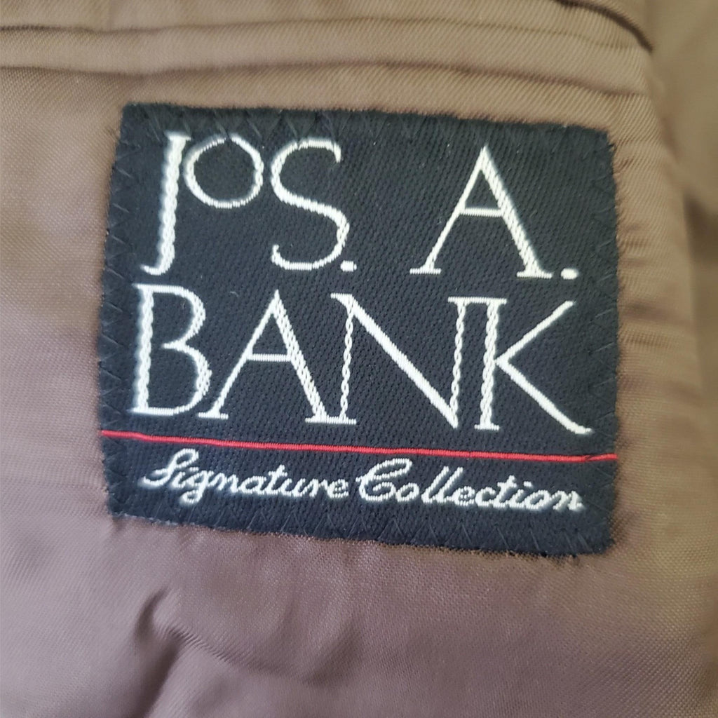 JOS A BANK Signature Collection 100% Wool Men Brown Blazer Sport Coat Jacket 40R