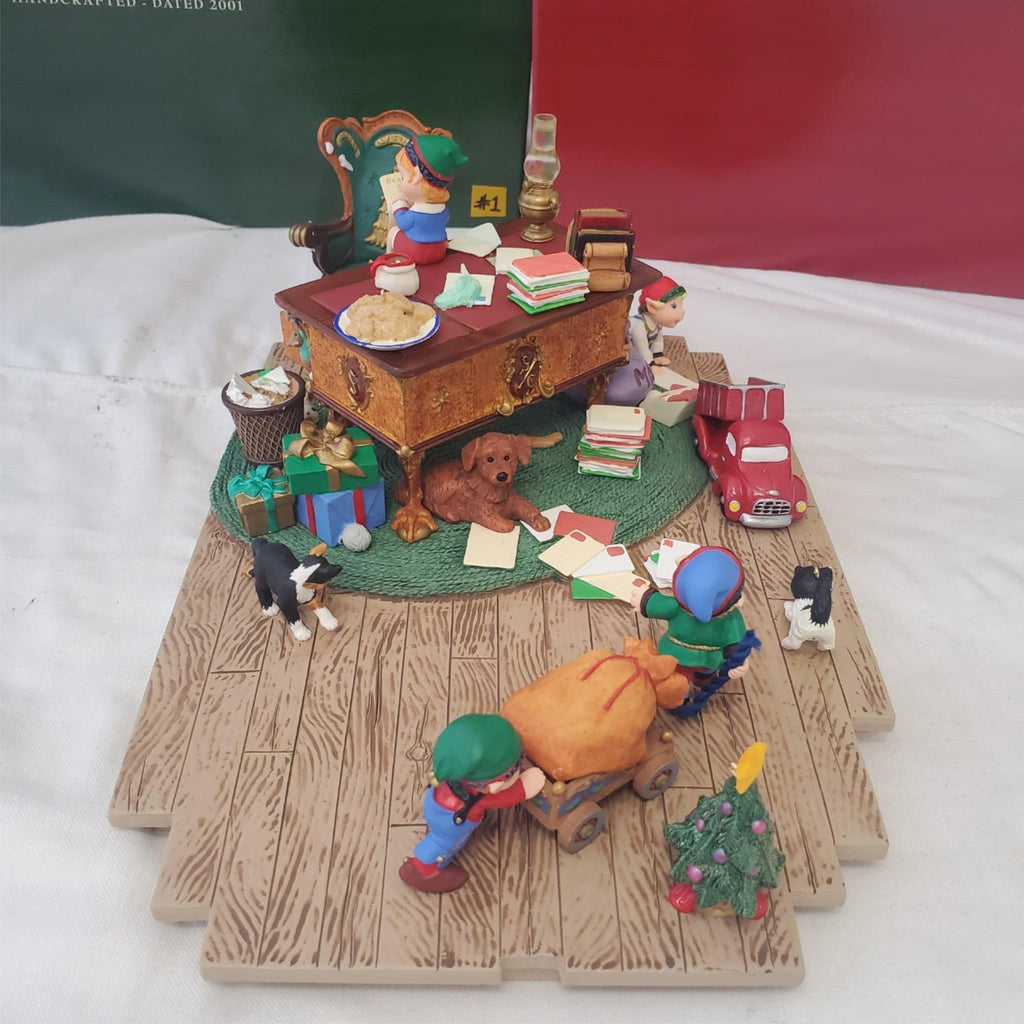 Hallmark Keepsake Ornaments Santa's Desk 2001 Studio Edition #1