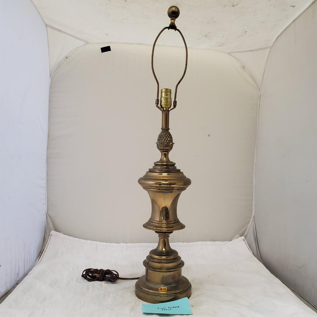 Vintage Stiffel Solid Brass Portable Table Lamp A12