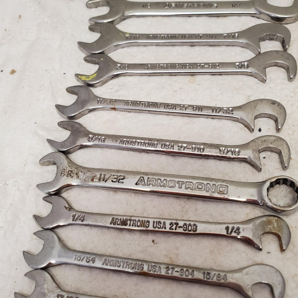 Lot of Assorted Open-End Combination & Double Box Wrenches LOT-923