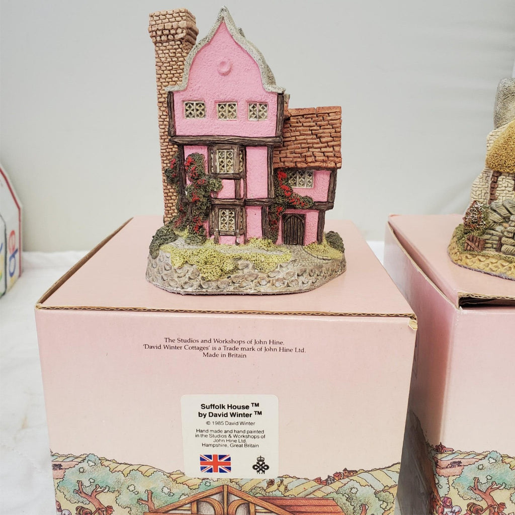David Winter's Suffolk House &  Crofter's Cottage Figurine