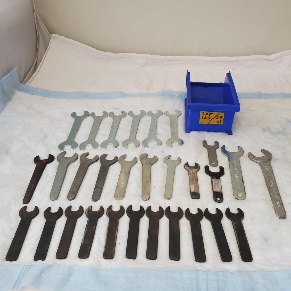 Mixed Lot of 29 Open Ended Wrench Spanner Machinist