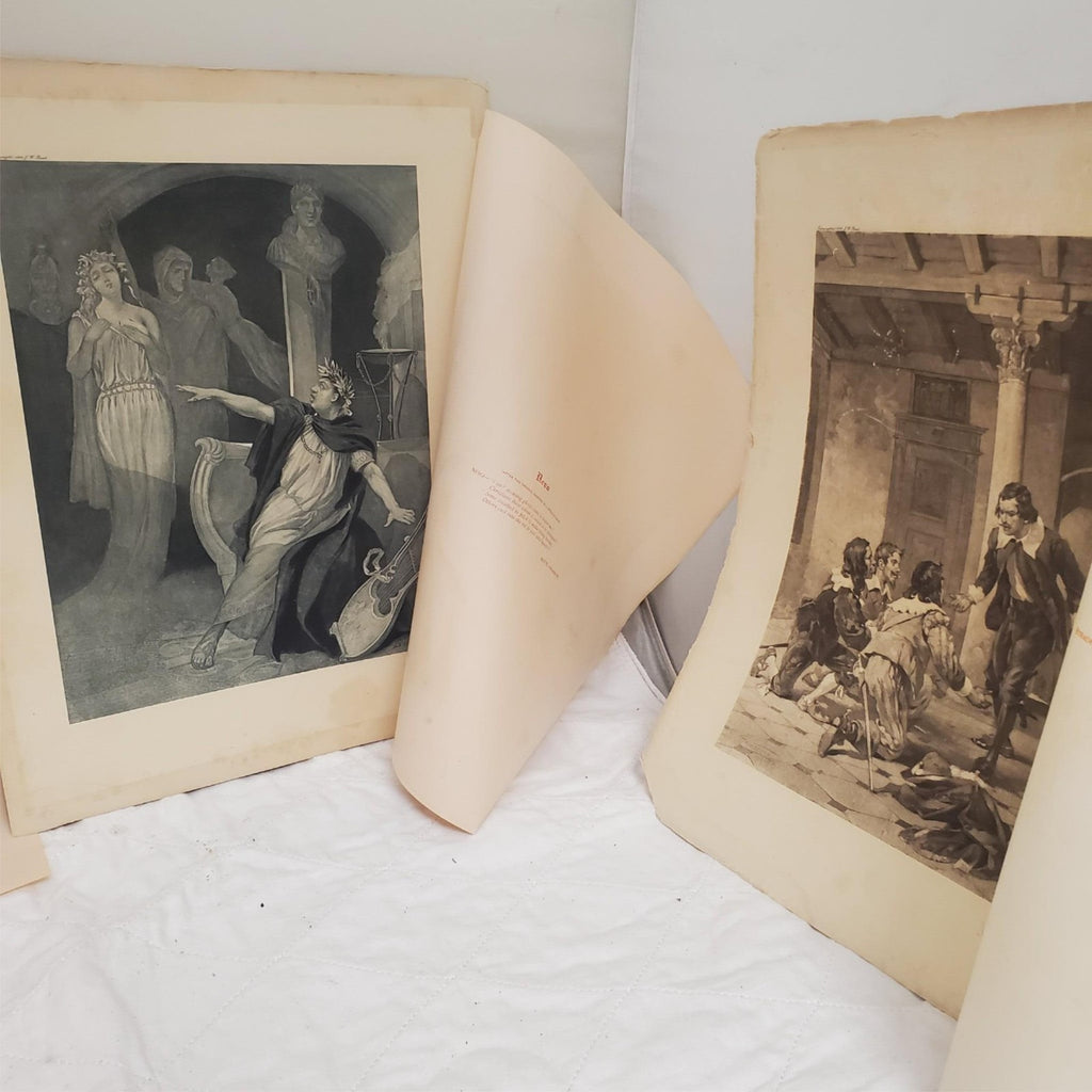 Lot of Antique Vintage Photogravure  Steeple Davis Misc Artist Prints