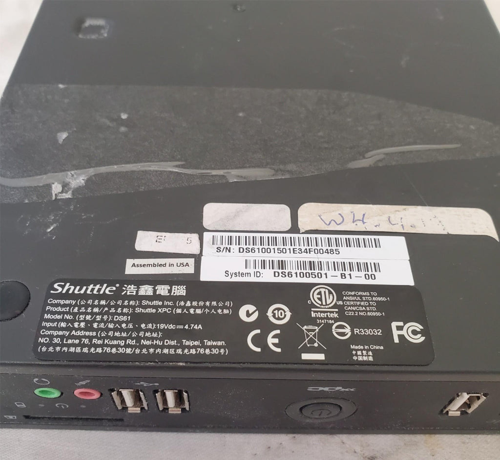 Shuttle's DS61 Compact Mini Pc System