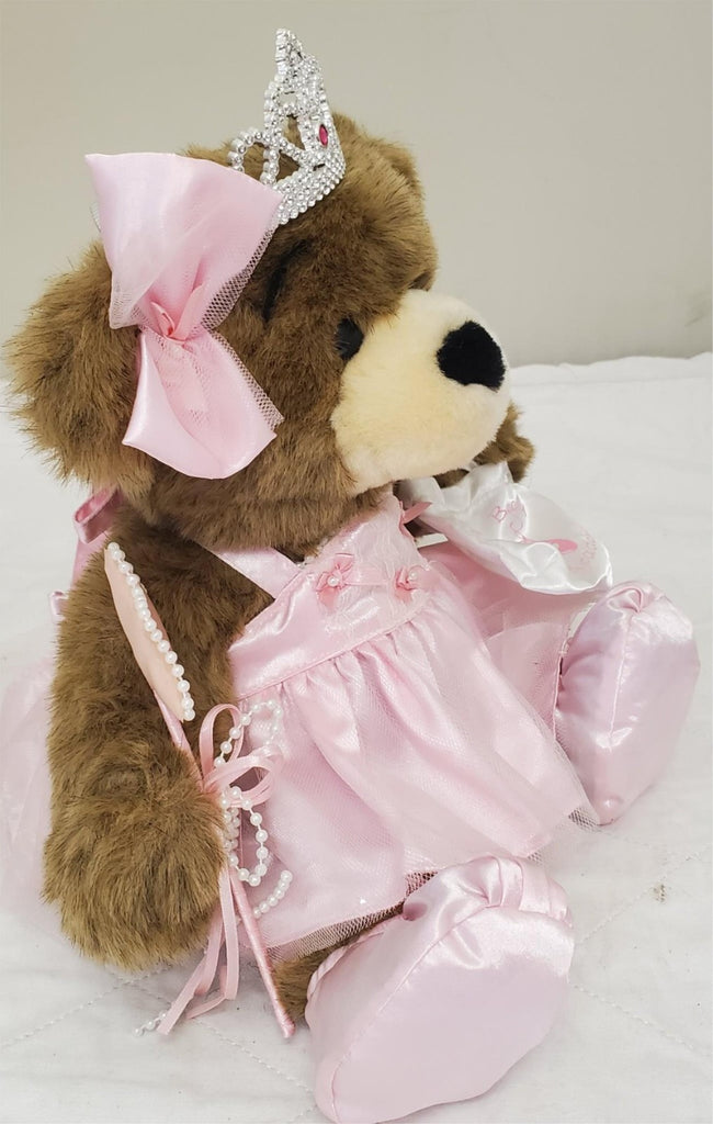 Build a Bear Workshops Brown Bear With Pink Ballerina Tutu Outfit