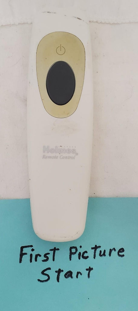 Holmes One Button Fan Heater White Remote Control