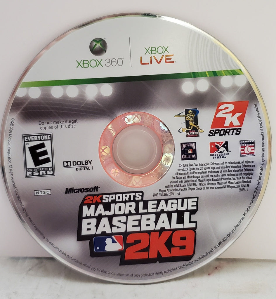 2K Sports Major League Baseball 2K9 Xbox 360 Game Disc Only