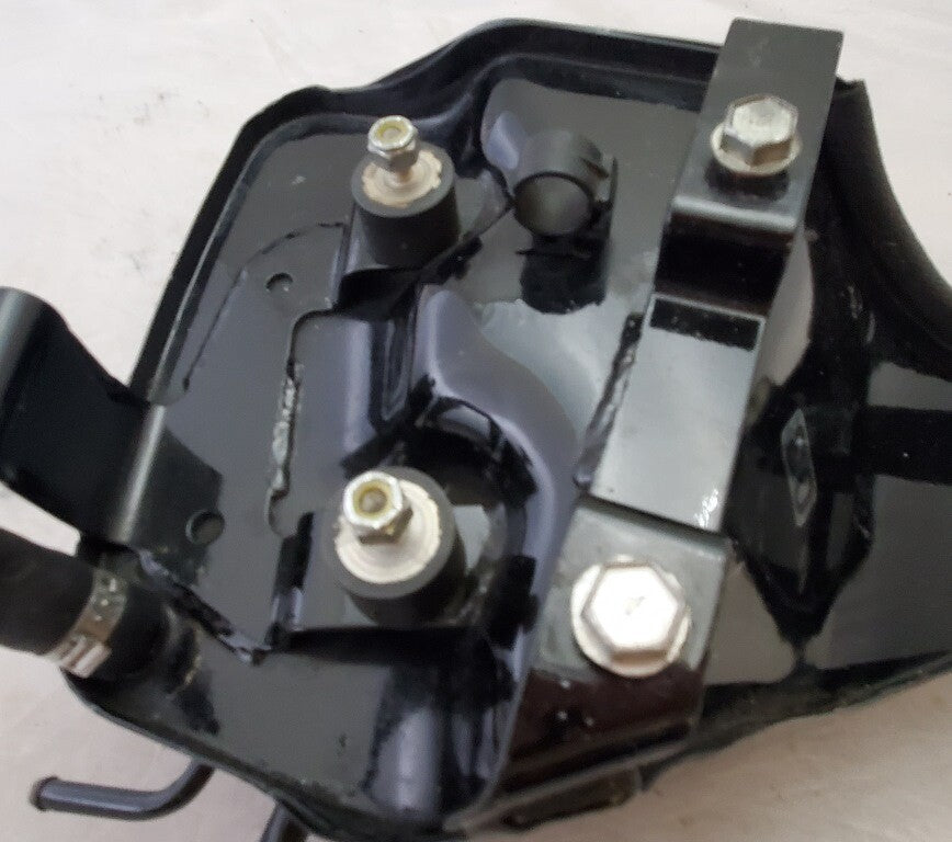 Vintage Black Gas Fuel Tank Petrol Reservoir Cell