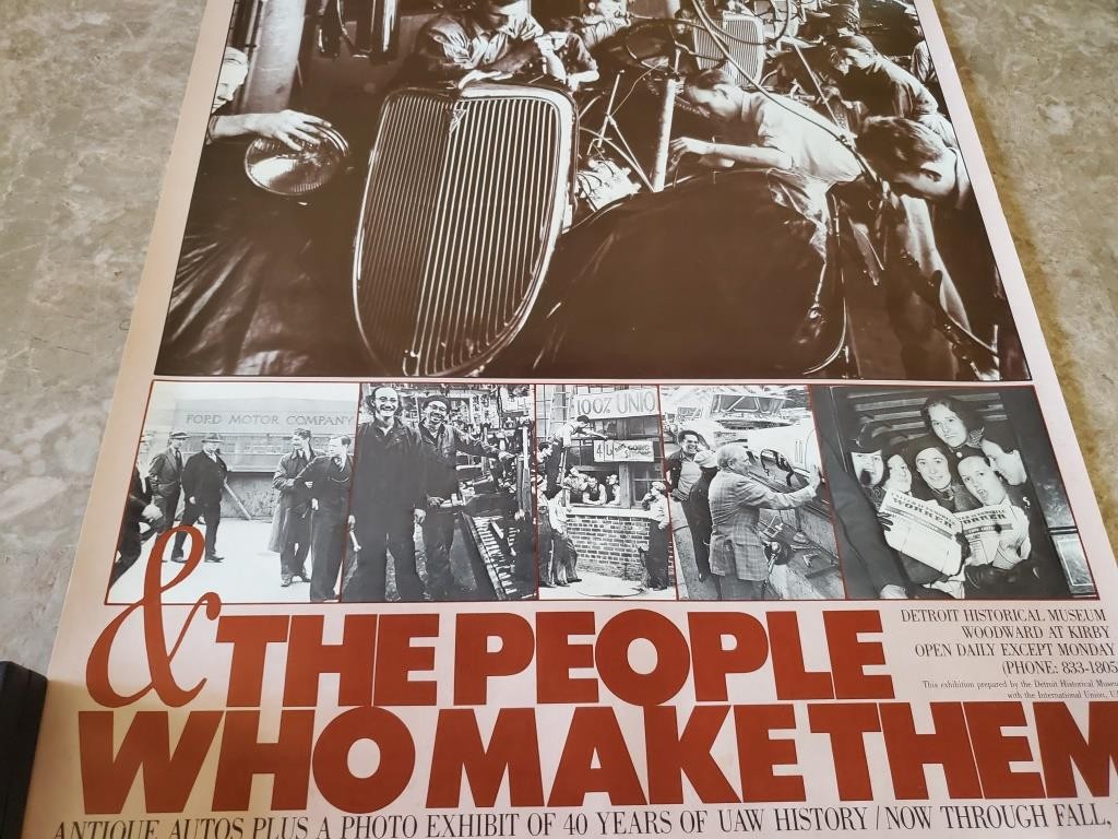F. O. B. Detroit Automobiles and The People Who Make Them Art Print Poster