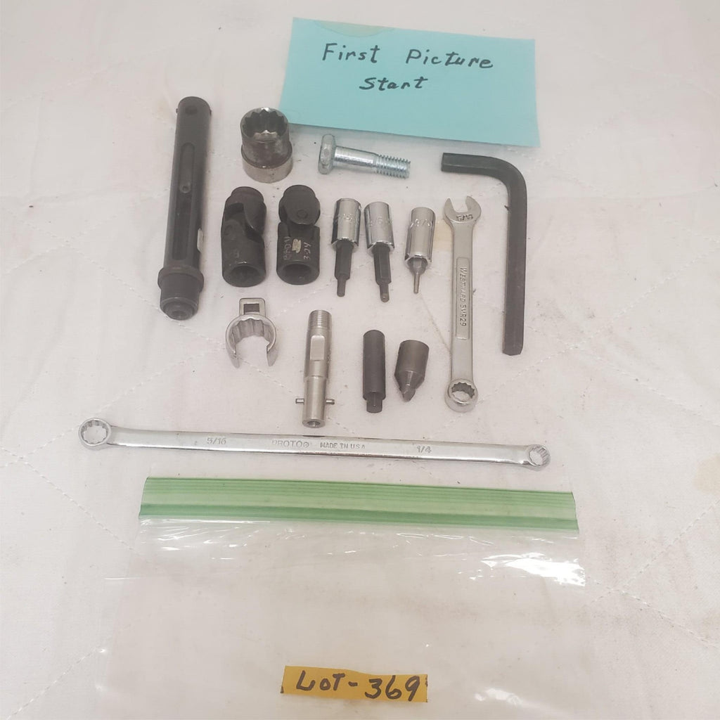 Misc. Lot of Sockets, Wrenches, Flex Sockets Proto Misc Brands LOT-369