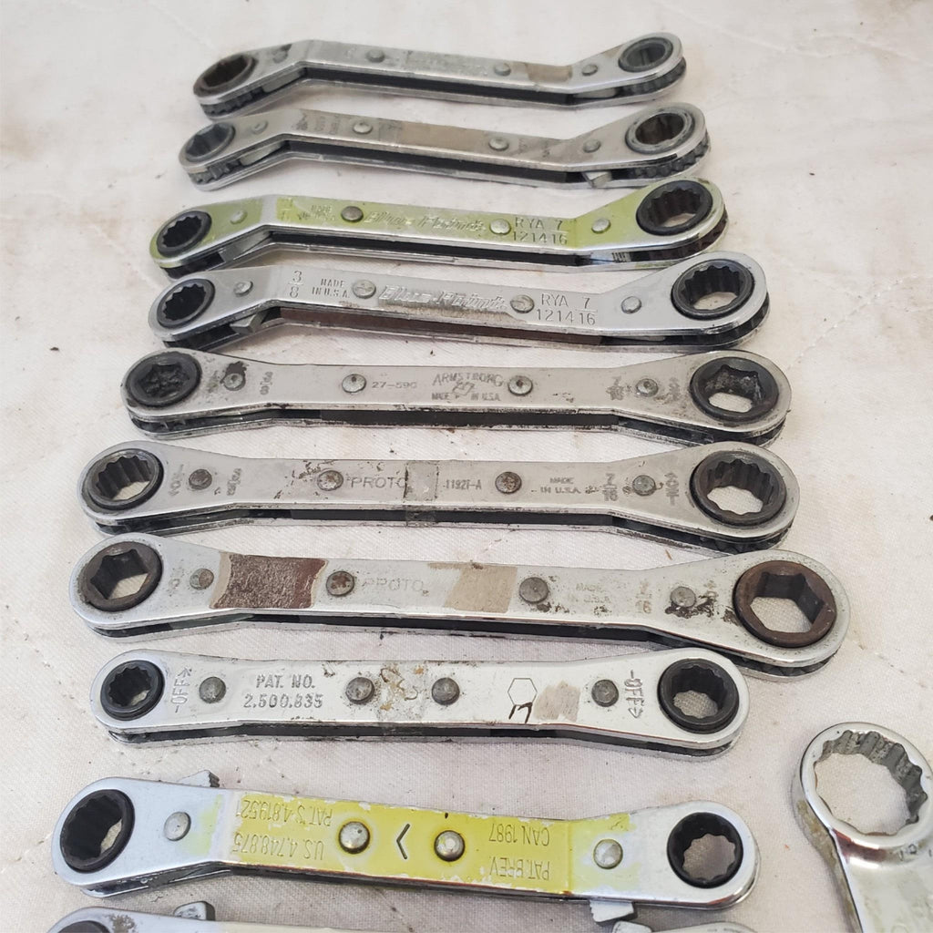 Lot of Assorted Various Offset Ratchet Box-End Wrench LOT 244