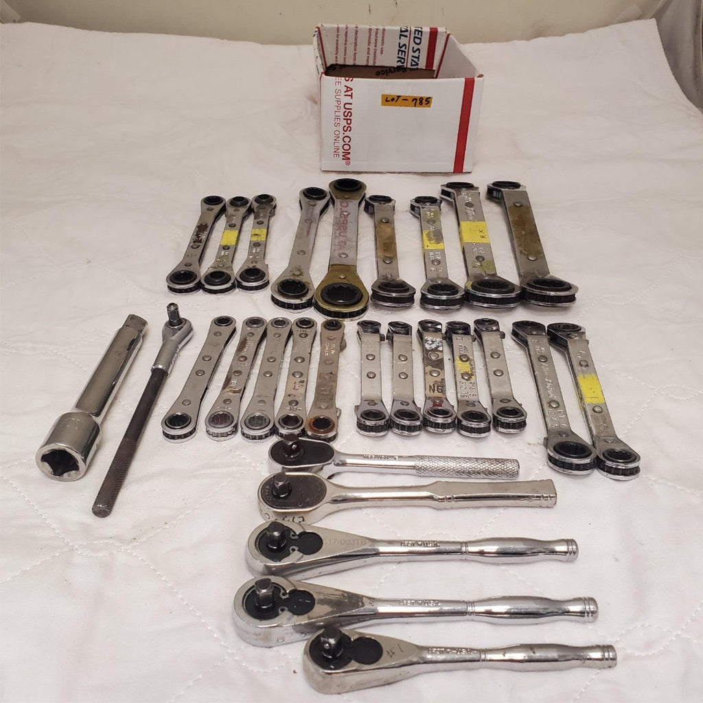 Lot of 28 Bluepoint, Armstong & more Ratcheting Wrench Set LOT-785