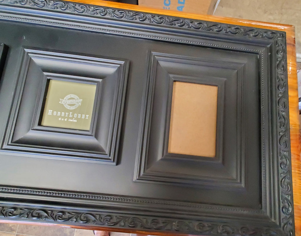 Vintage Multi-Photo Frame for 4 Photos, Black