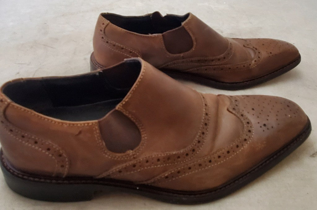 Genuine Giorgio Brutini Brown Leather Dress Shoes Size 9.5M 248404