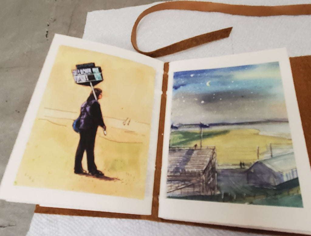 Limited edition 73 of 200 Replica of Howard Rileys Mini Sketchbook