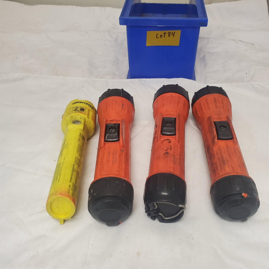 Lot of 4 Nightstick, Fulton and Brinkmann Legend Flashlight LOT-84