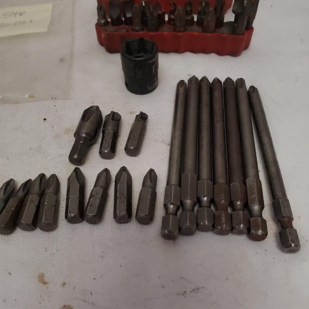 Lot of Screwdriver Bit Set Kits Grinding Bits