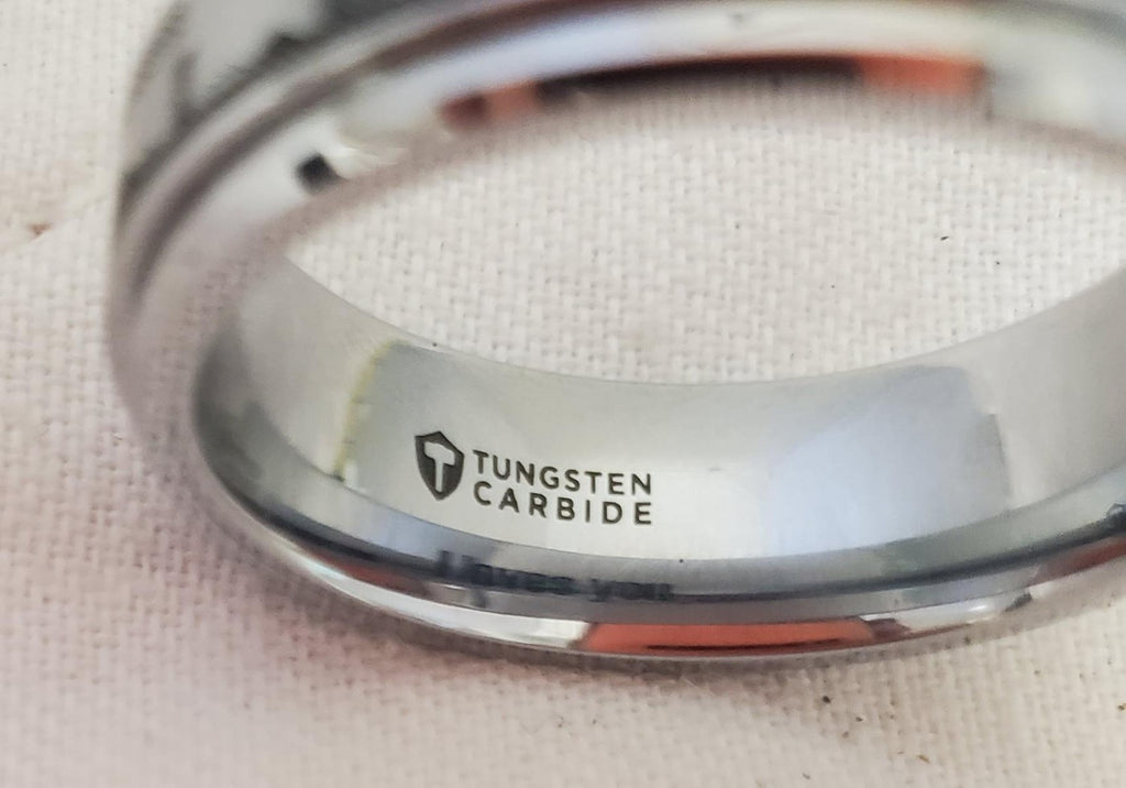 Tungsten Carbide Super Mario Video Game Spinner Ring