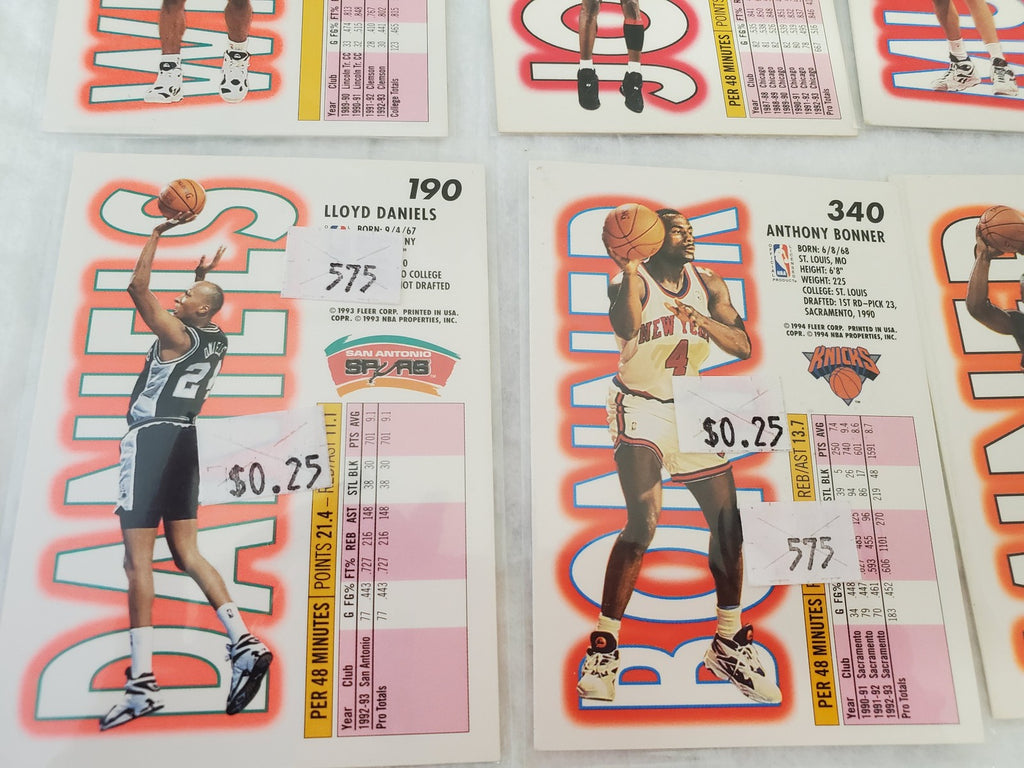 1993-94 Fleer Michael Jordan Harold Miner Heat and More Baseball Trading Cards