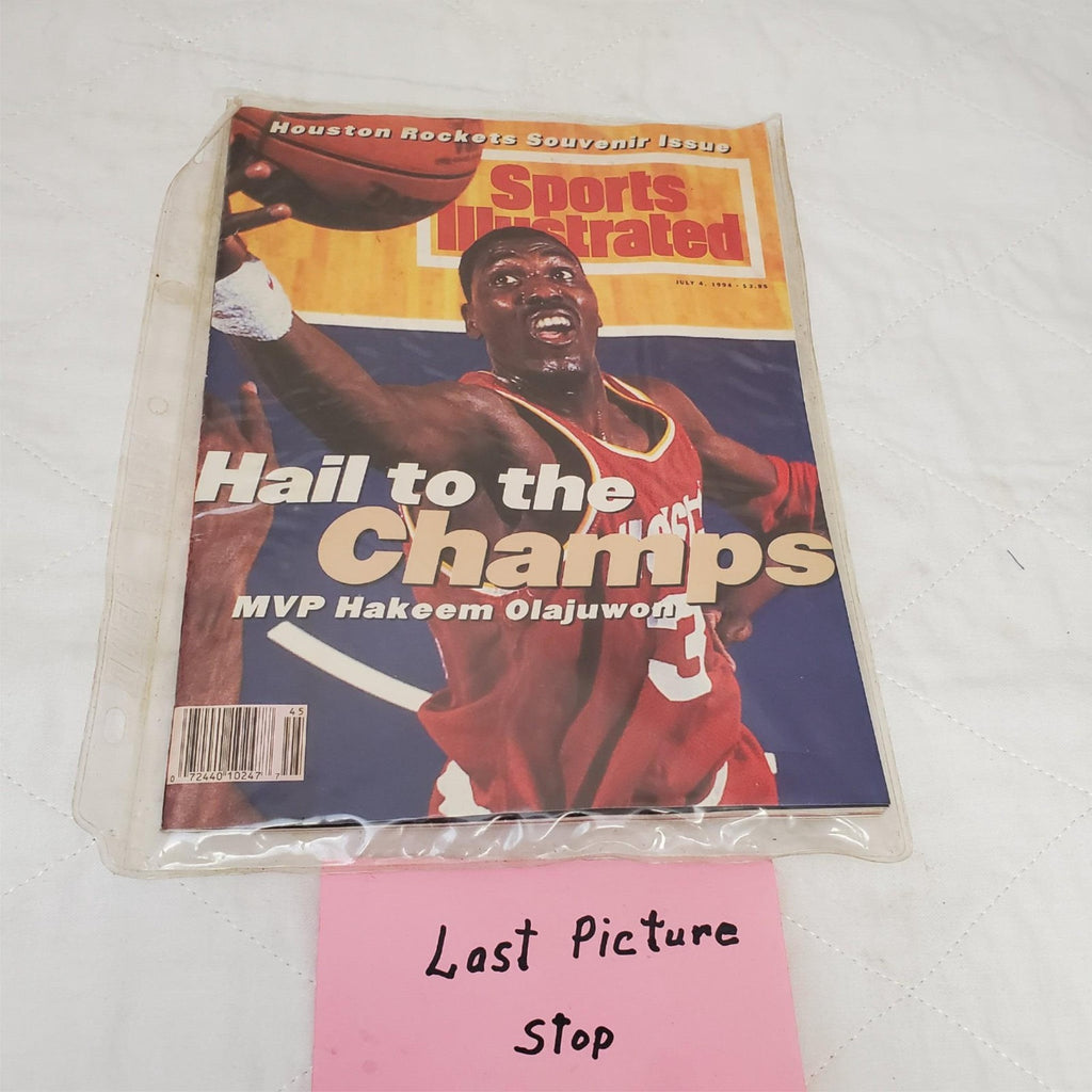 Hakeem Olajuwon Signed Hail to the Champs Sports Illustrated Cover